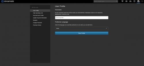 Streamate Review user profile